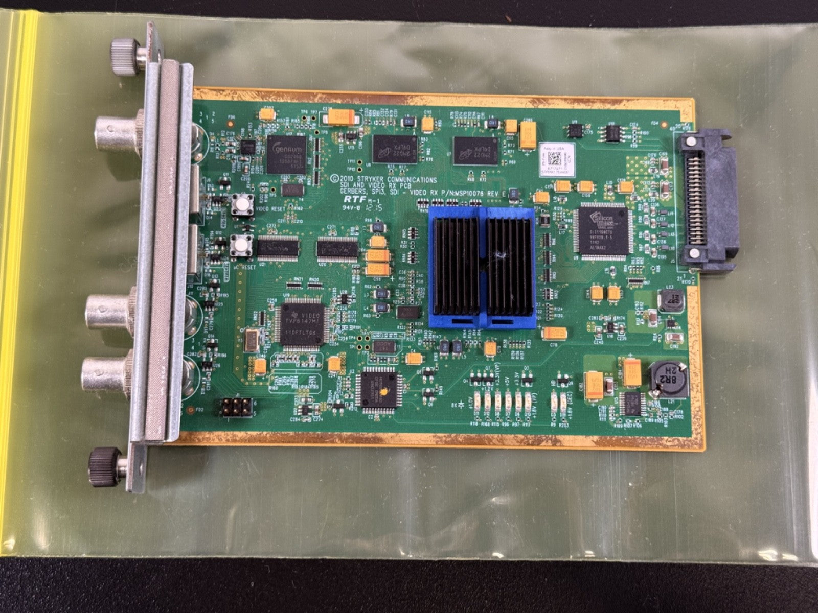 Stryker SDI / Video RX Input Card – PR 0100 224 713 – MSP10076 Rev E1