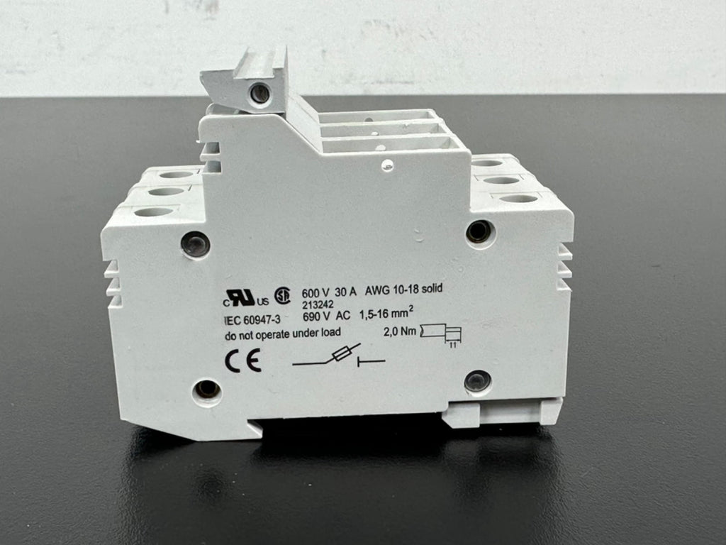 Siemens 3NW7 031 3 Pole Fuse Holder Base 32A 10x38 DIN Rail NEW4