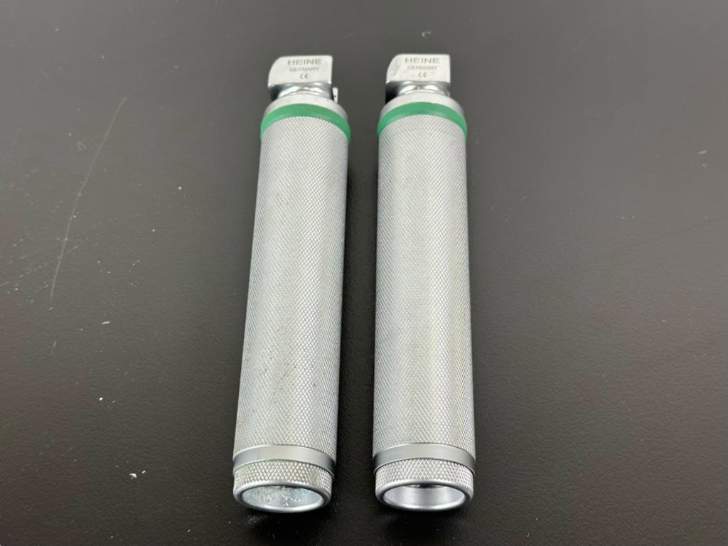 Heine Laryngoscope Handles F.O Fiber Optic Standard Size Germany Lot of 20