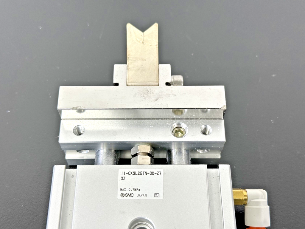 SMC 11 CXSL25TN 30 Z7 Dual Rod Pneumatic Cylinder Used Untested3