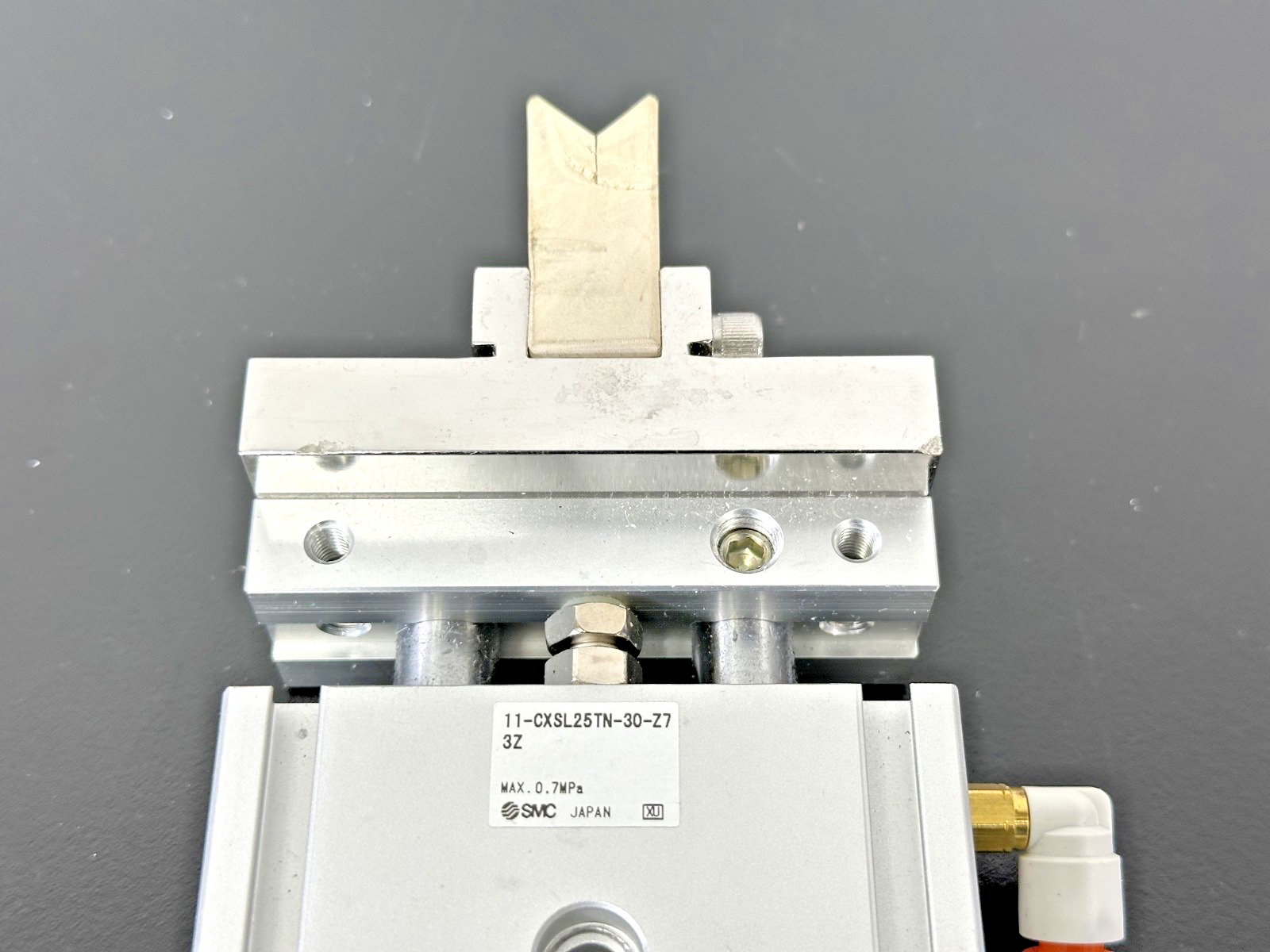 SMC 11 CXSL25TN 30 Z7 Dual Rod Pneumatic Cylinder Used Untested3