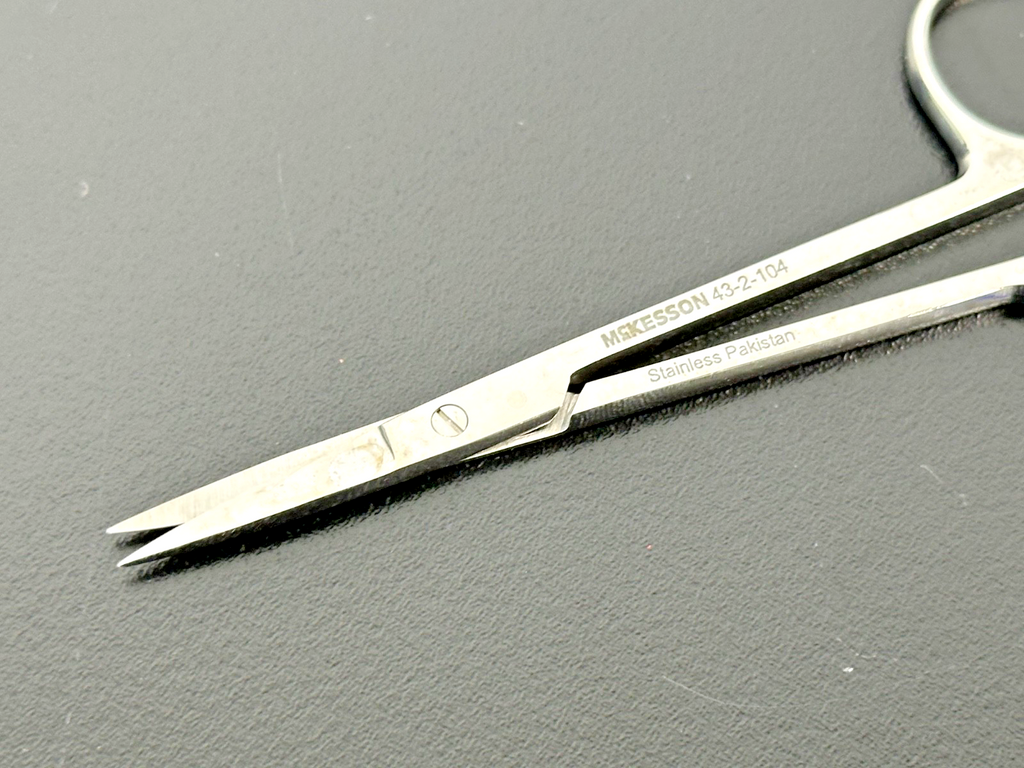McKesson 43 2 104 Straight Iris Scissors 4.5in Stainless Steel2