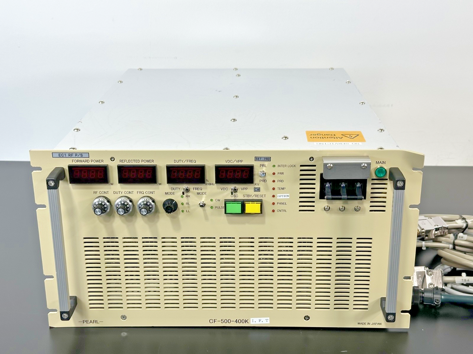 Pearl Kogyo CF 500 400K 400kHz 500W RF Power Supply Generator0