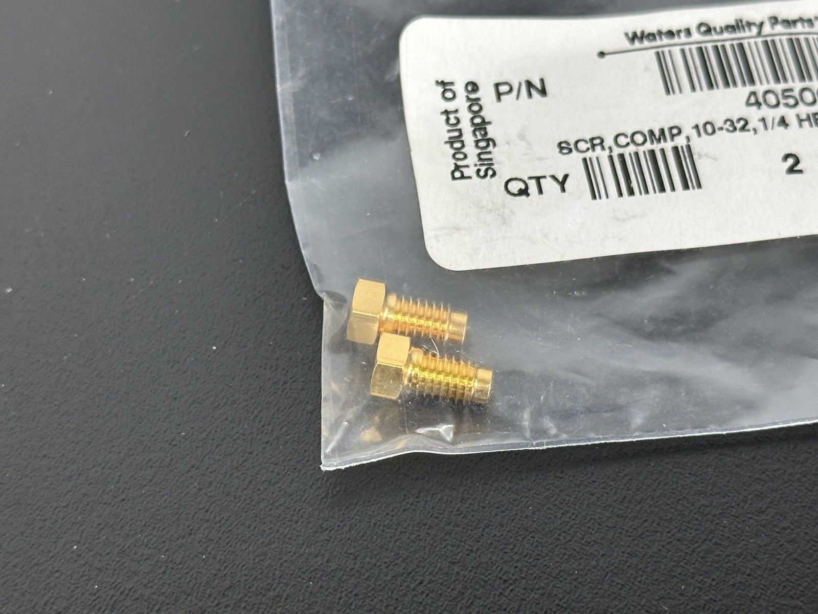Waters 405003608 Gold Plated 304 Stainless Steel Screw Set Qty 21