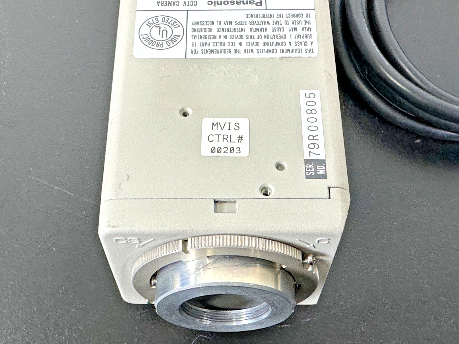 Panasonic WV BP310 B&W Camera Body with Attached Cable | Working4