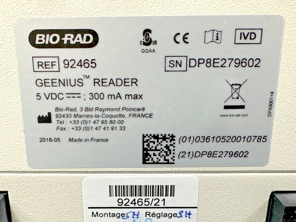 Bio Rad 92465 Geenius Reader Untested Used Good Condition4