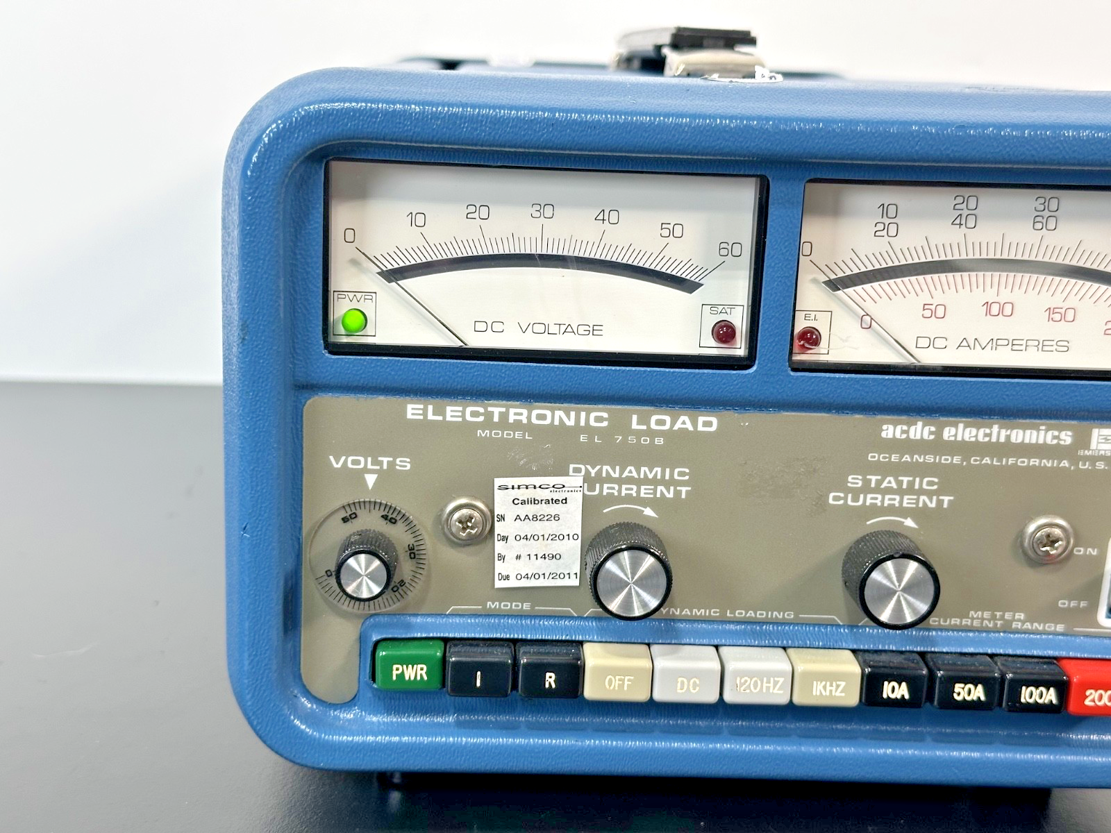 ACDC Electronics EL750B 750W 55V 150A DC Electronic Load Tester Working1