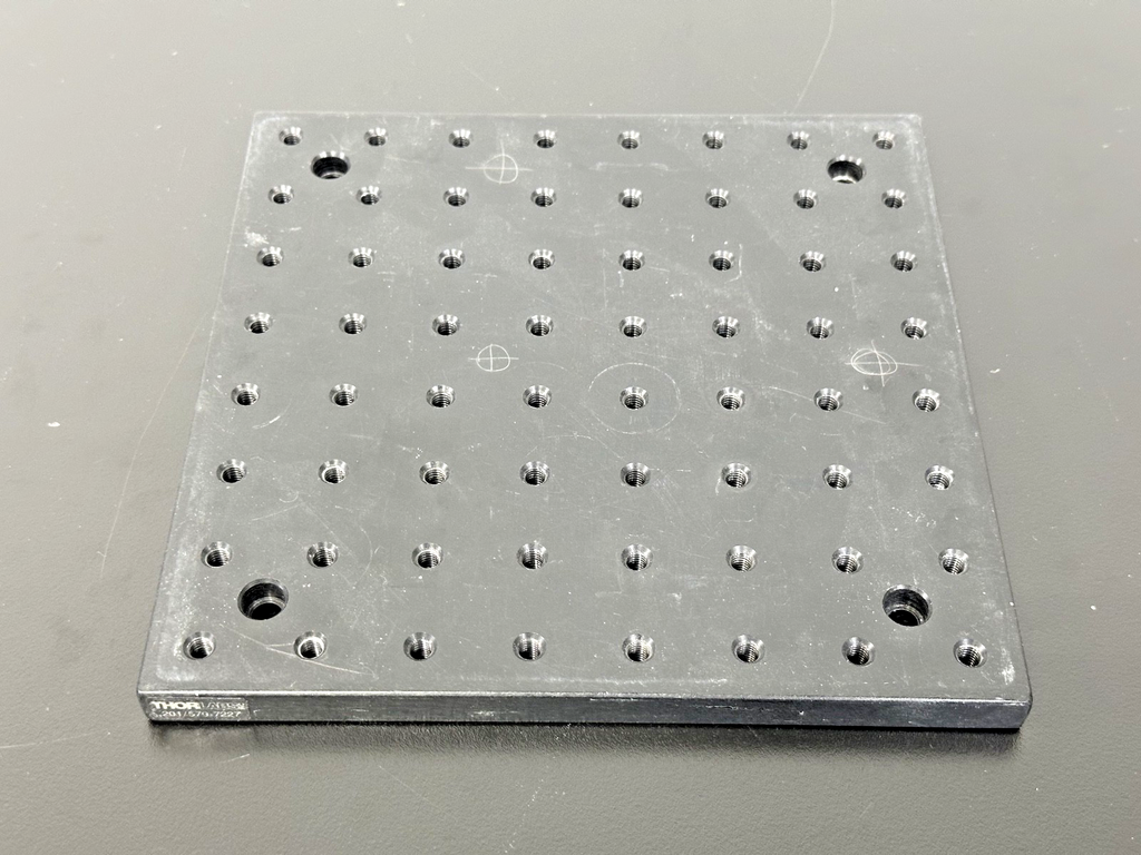 Thorlabs 8 x 8 in Aluminum Optical Breadboard Mounting Plate0
