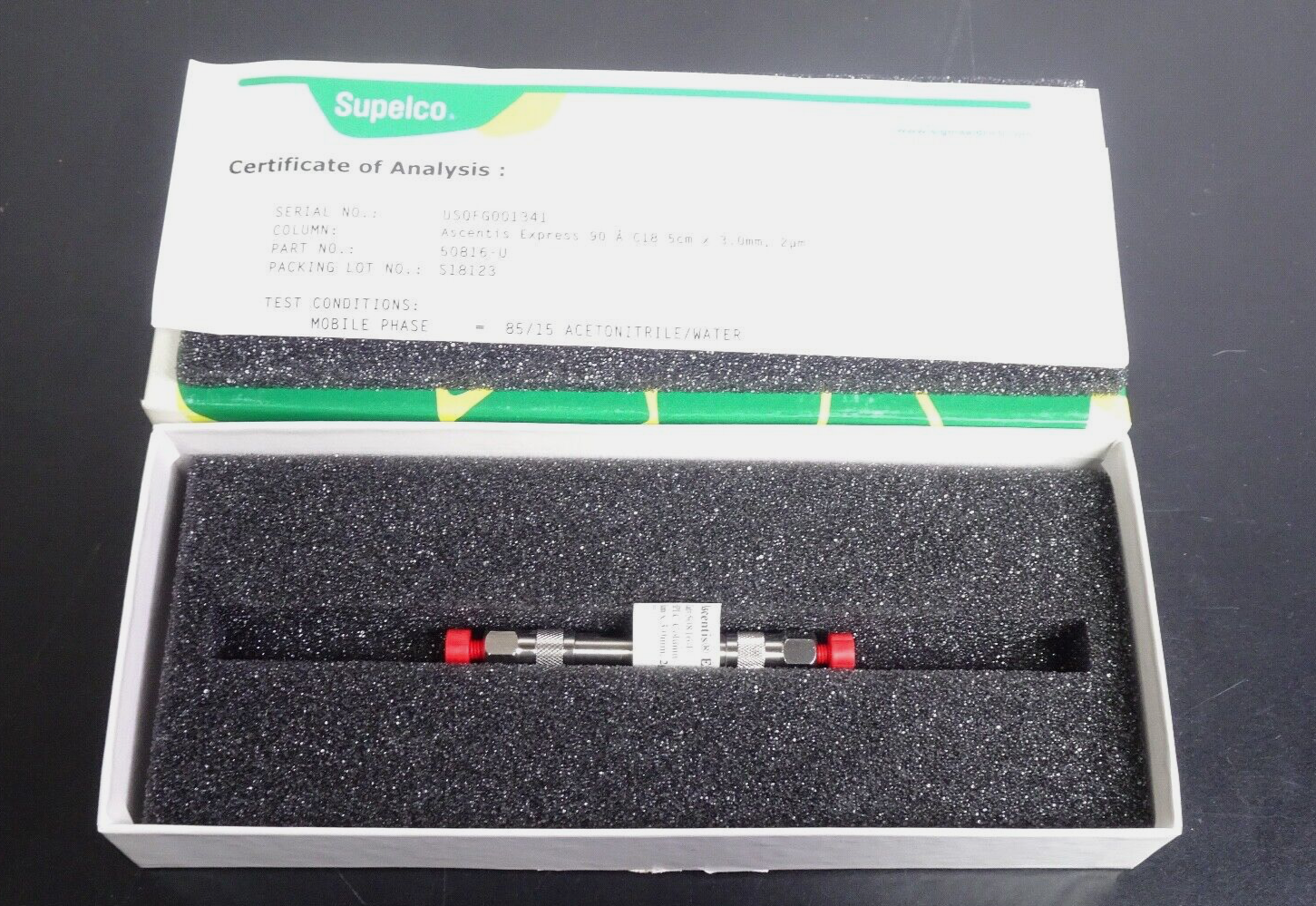 Supelco 50816 U Ascentis Express 90 À C18 HPLC Column 5cm x 3.0mm, 2 um1