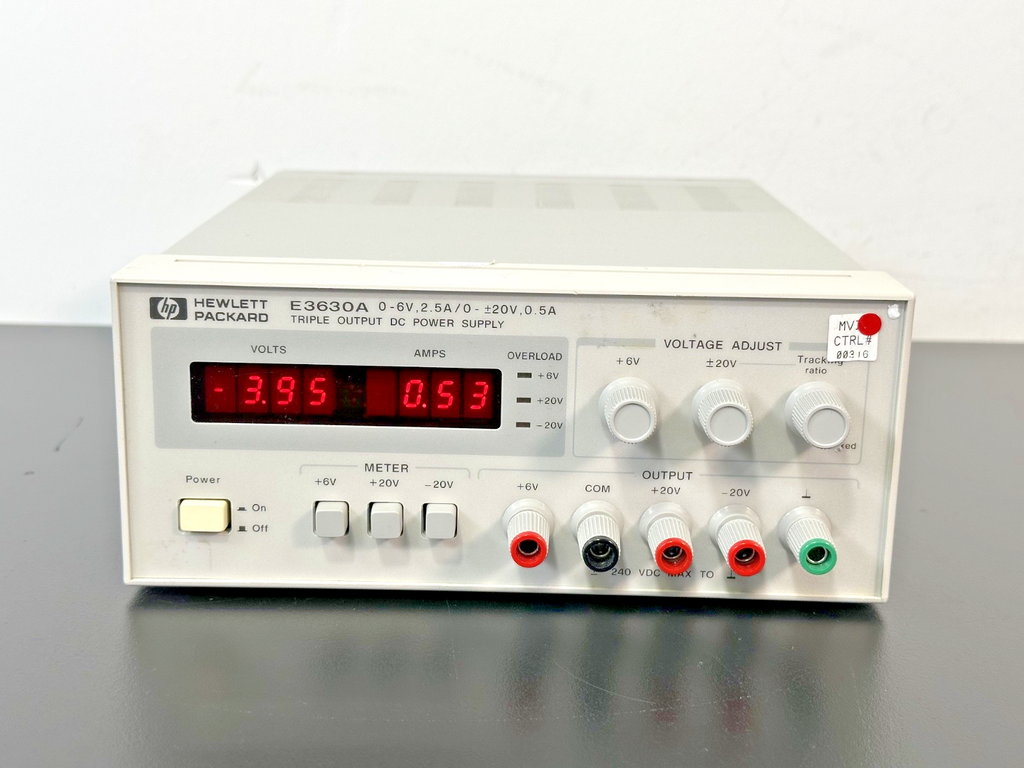 HP E3630A Triple Output DC Power Supply 0 6V 2.5A ±20V 0.5A Tested Working0