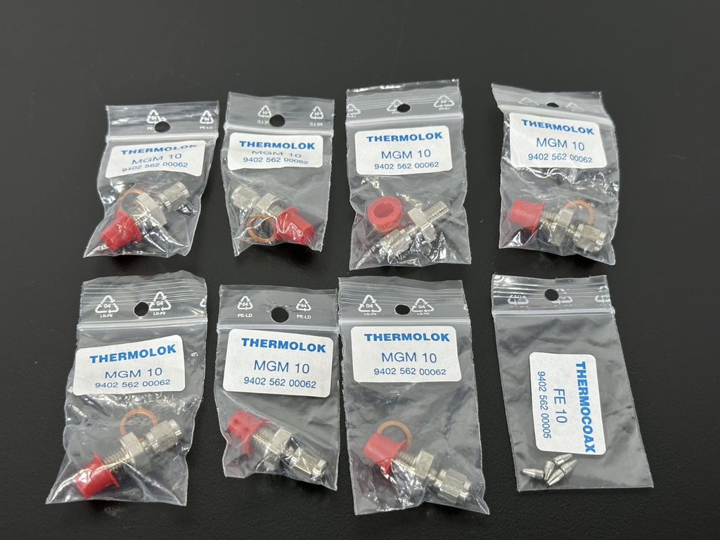 Lot of 8 Thermolok MGM 10 Thermocoax FE 10 Compression Fittings New0