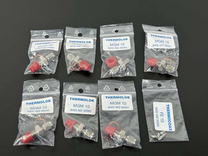 Lot of 8 Thermolok MGM 10 Thermocoax FE 10 Compression Fittings New