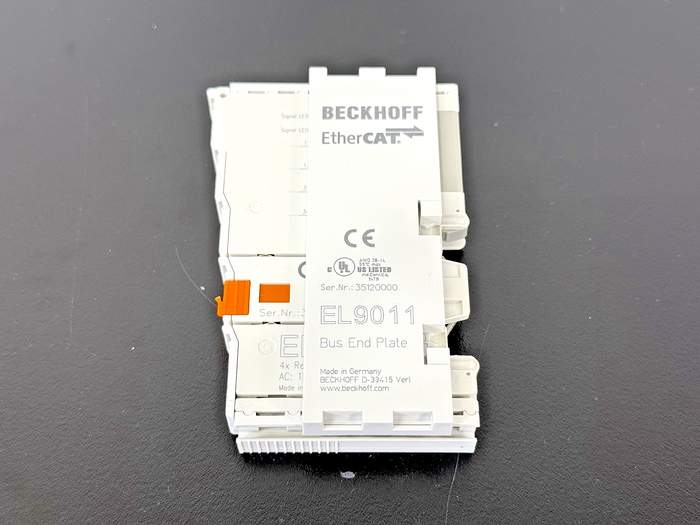 Beckhoff EL2624 4 Ch Relay Output Terminal w/ EL9011 Bus End Plate