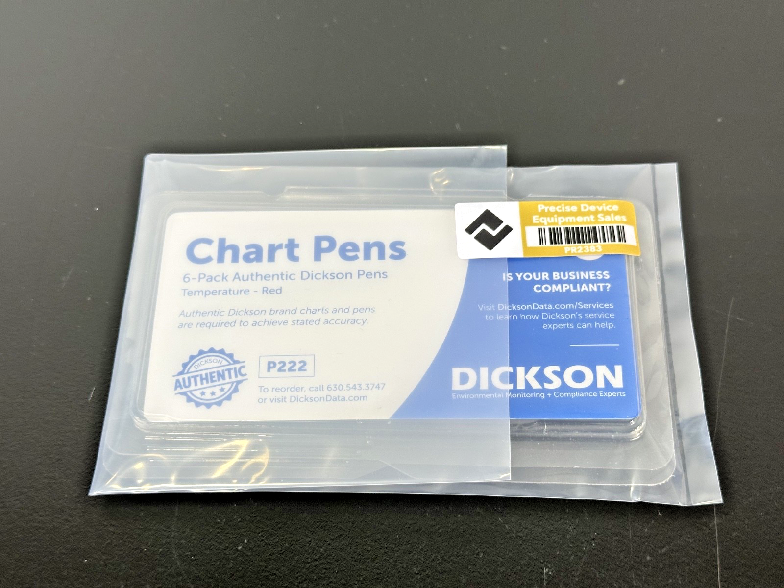 Dickson P222 Temperature Chart Pens Red 6 Pack (5 Included)2