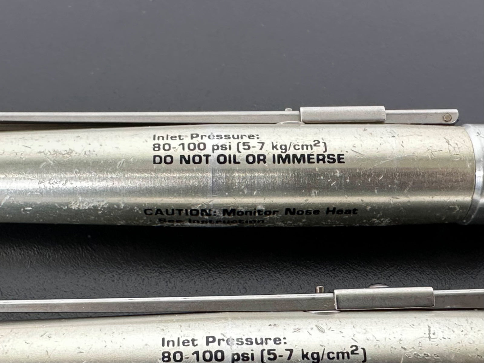 MicroAire Series 200 Pneumatic Surgical Handpiece Lot of 2 Parts Repair4