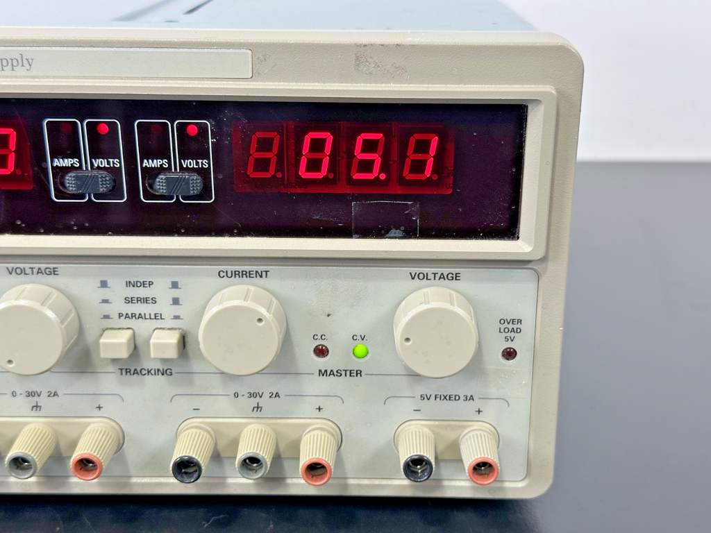 Tektronix PS280 Triple Output DC Power Supply 30V 2A 5V 3A Powers On Working2
