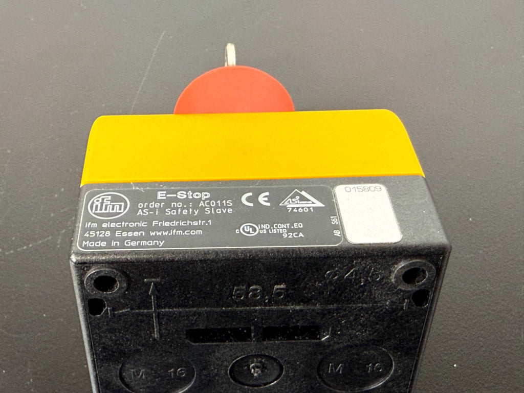 IFM AC011S E Stop Safety Switch w/ Key3
