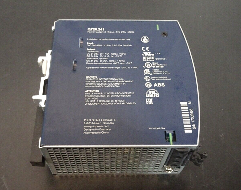 PULS Dimension QT20 Power Supply1