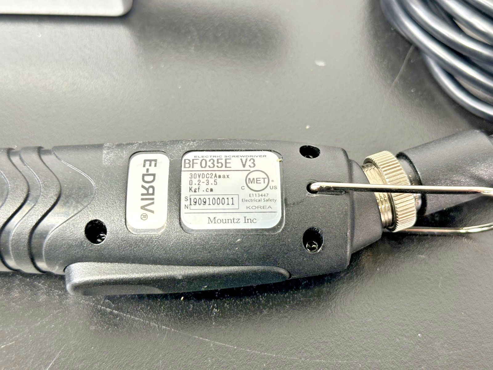 Mountz BF035E V3 Electric Screwdriver w/ FT 30D V2 Control For Parts Not Working4