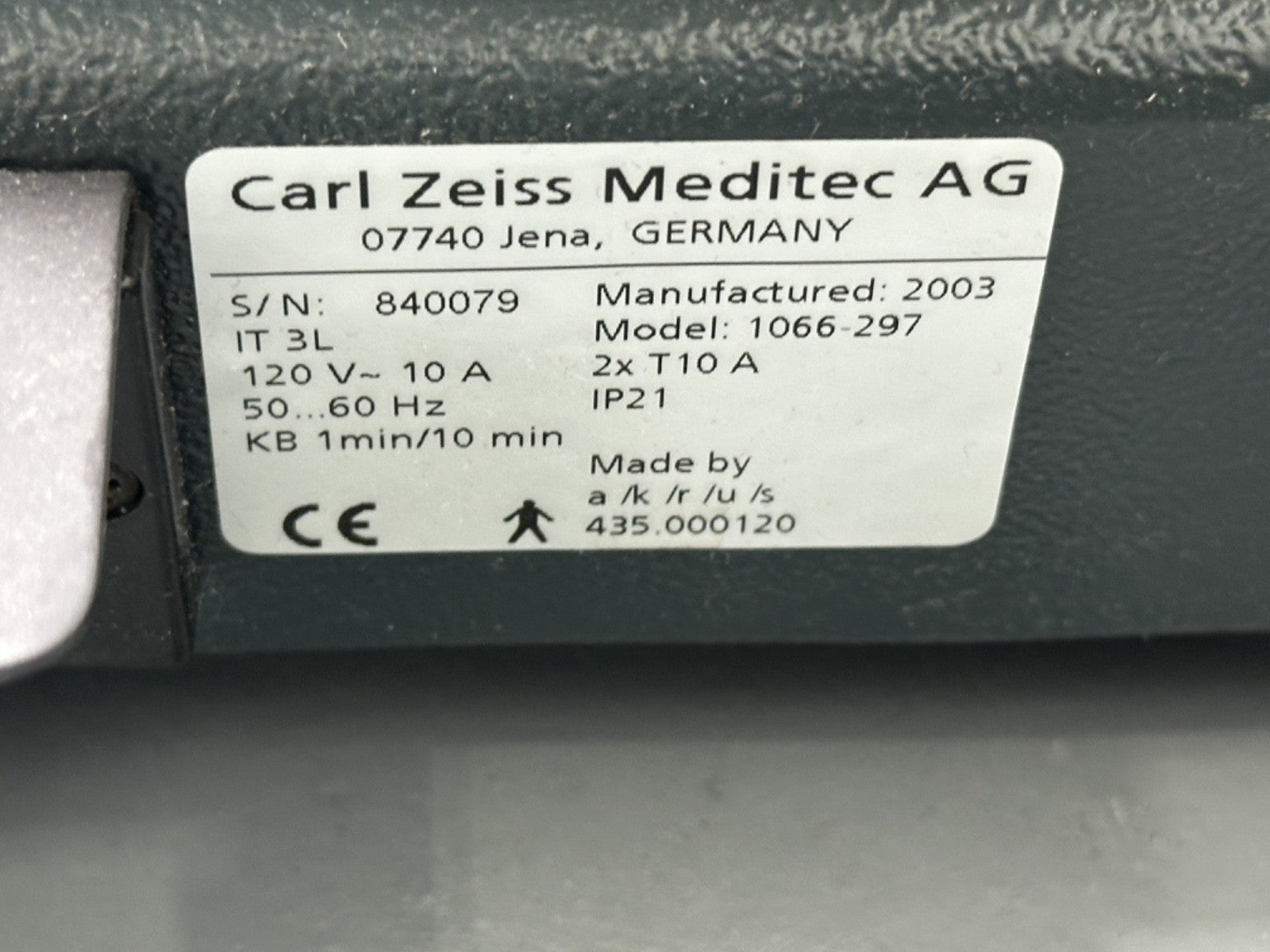 ZEISS 1066 297 Motorized Height Adjustable Equipment Table Workstation6