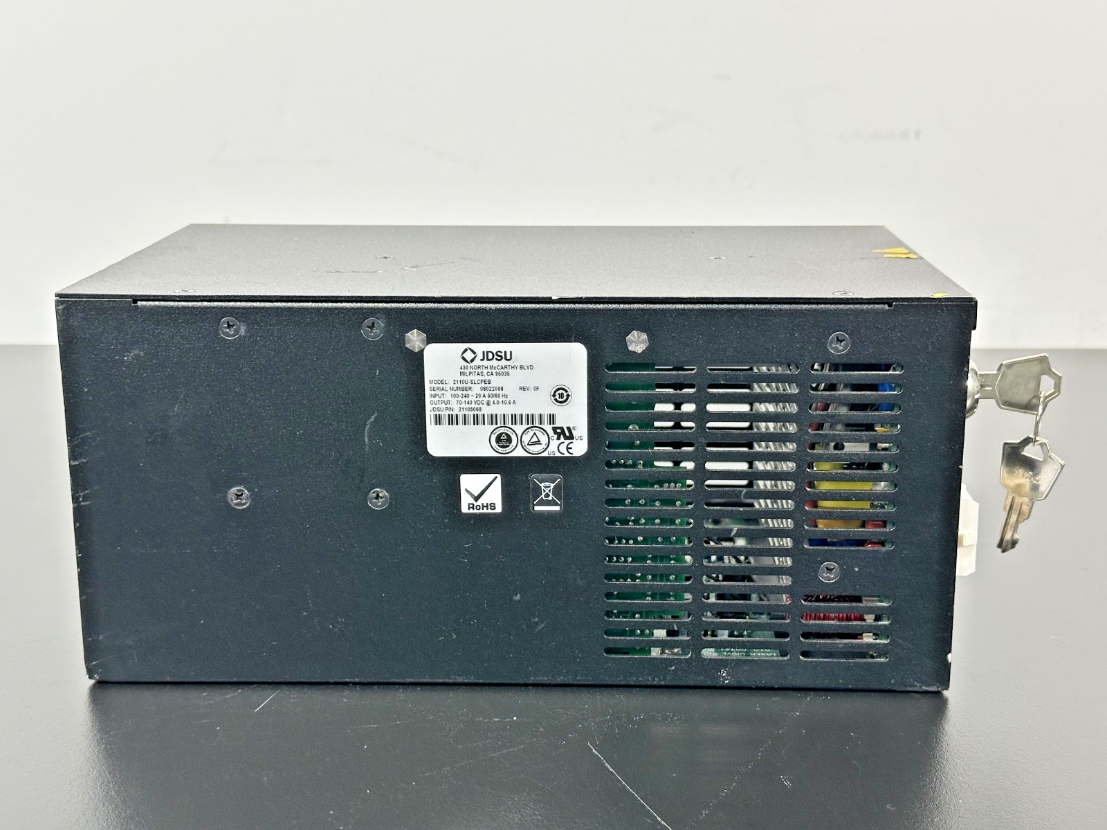 JDSU 2110U SLCPEB Laser Power Supply 70 140V DC 211050682