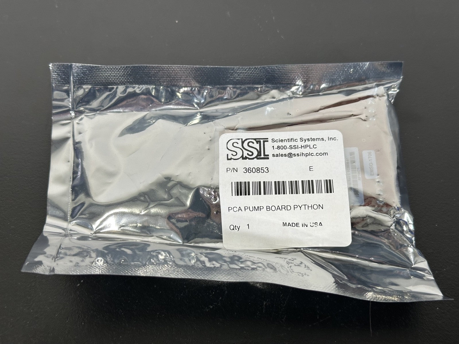 SSI Scientific Systems 360853 PCA Pump Board Python HPLC Control Board New0