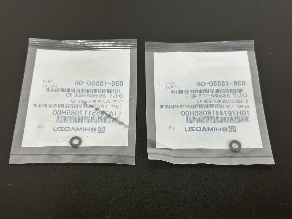 Shimadzu 036 15550 08 AS568A 008 4D O Ring Lot of 2 New Sealed1