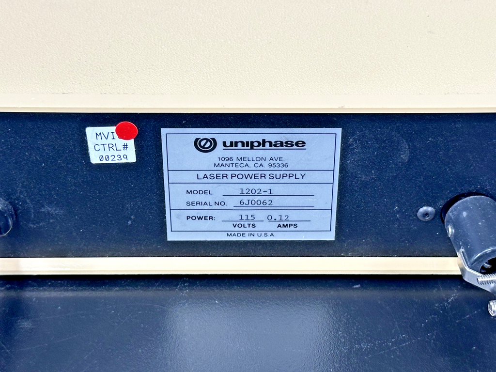 JDS Uniphase 1202 1 HeNe Laser Power Supply 115V w/ 2 Keys & Cord Working4