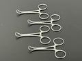 Lot of 4 Argent 43 1 606 Foerster Sponge Forceps Stainless0