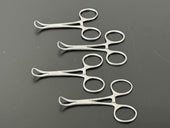 Lot of 4 Argent 43 1 606 Foerster Sponge Forceps Stainless0