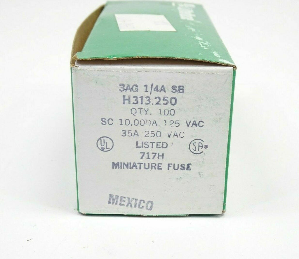 Littelfuse 3AG 1/4A SB | H313.250 | Miniature Fuse | Qty 1001