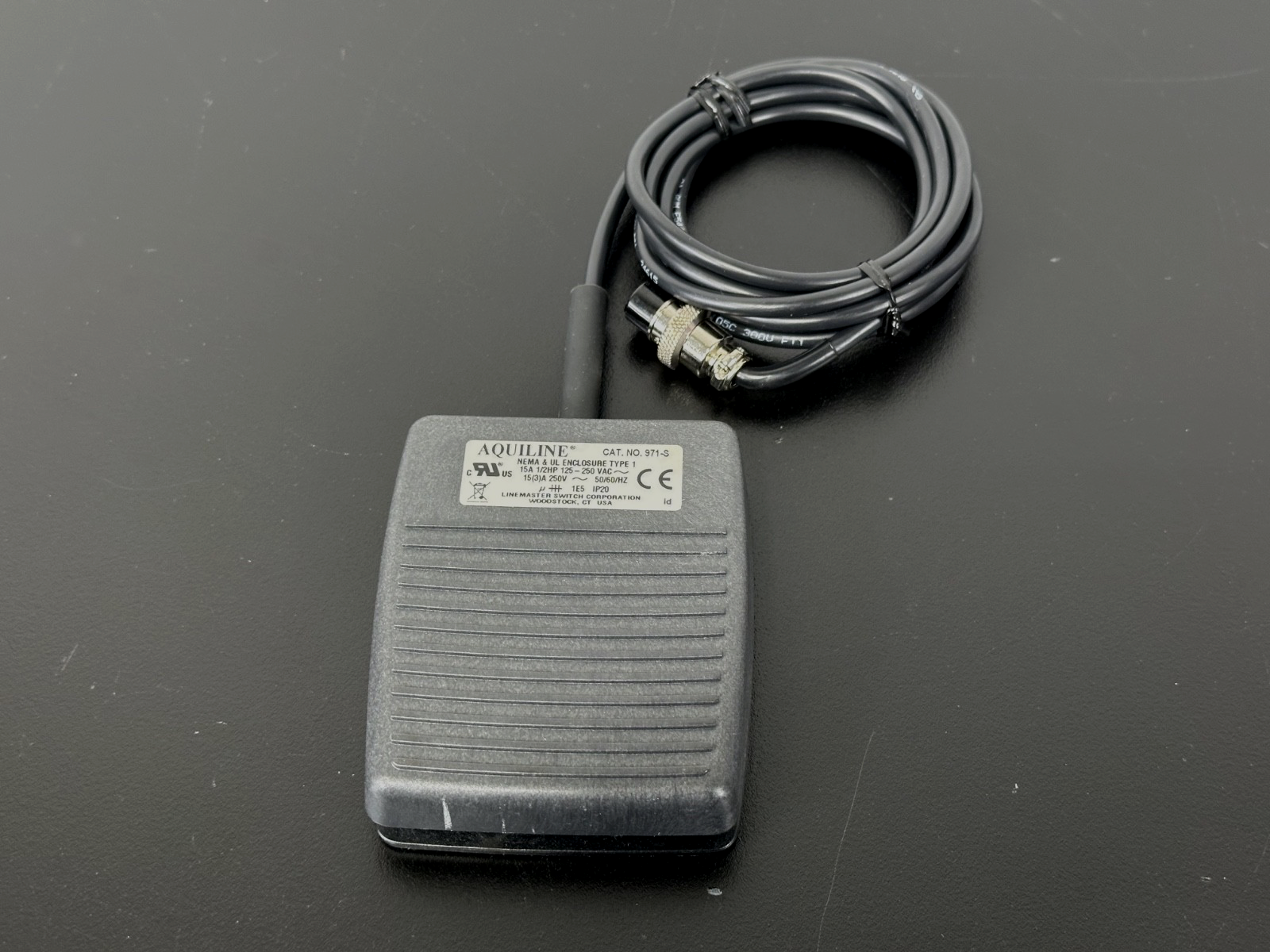 Aquiline 971 S Foot Switch Pedal 15A 125 250VAC w/ Cable0