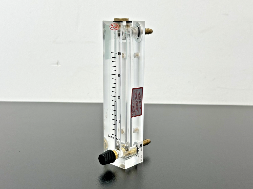 Dwyer VFB 69 BV Air Flow Meter Rotameter 0 40 L/min w/ Valve Used Untested0