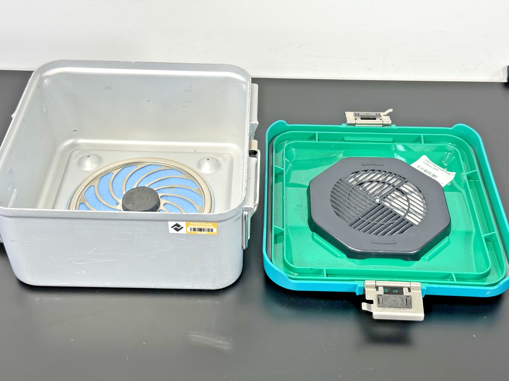 Aesculap PrimeLine Rigid Instrument Container Case Filter Teal Lid Germany0
