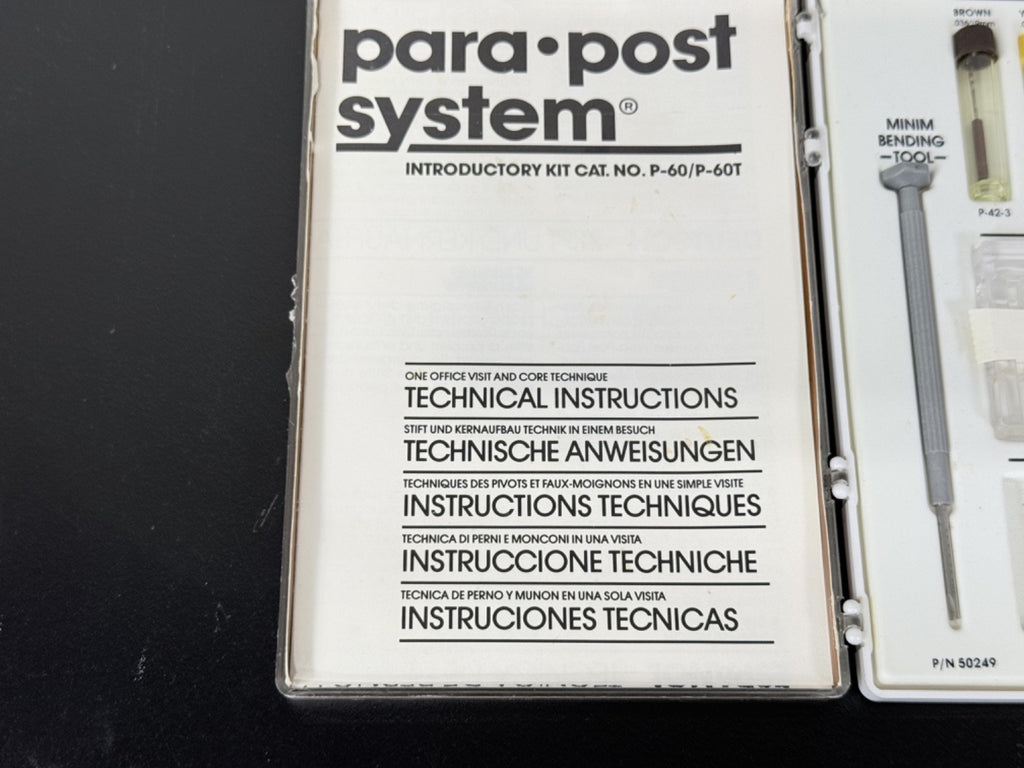 Whaledent Para Post System P 60 Intro Kit Dental Post & Core Set4