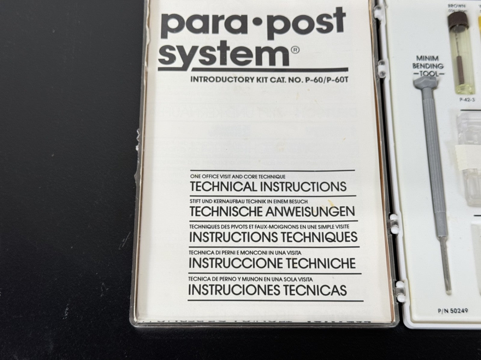 Whaledent Para Post System P 60 Intro Kit Dental Post & Core Set4