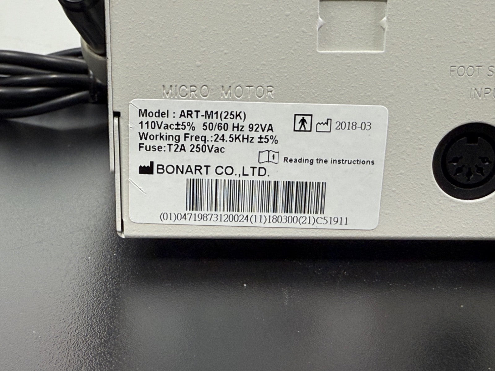 ART Maverick Ultrasonic Scaler Unit ART M1 (25K) Bonart   For Parts /Not Working4