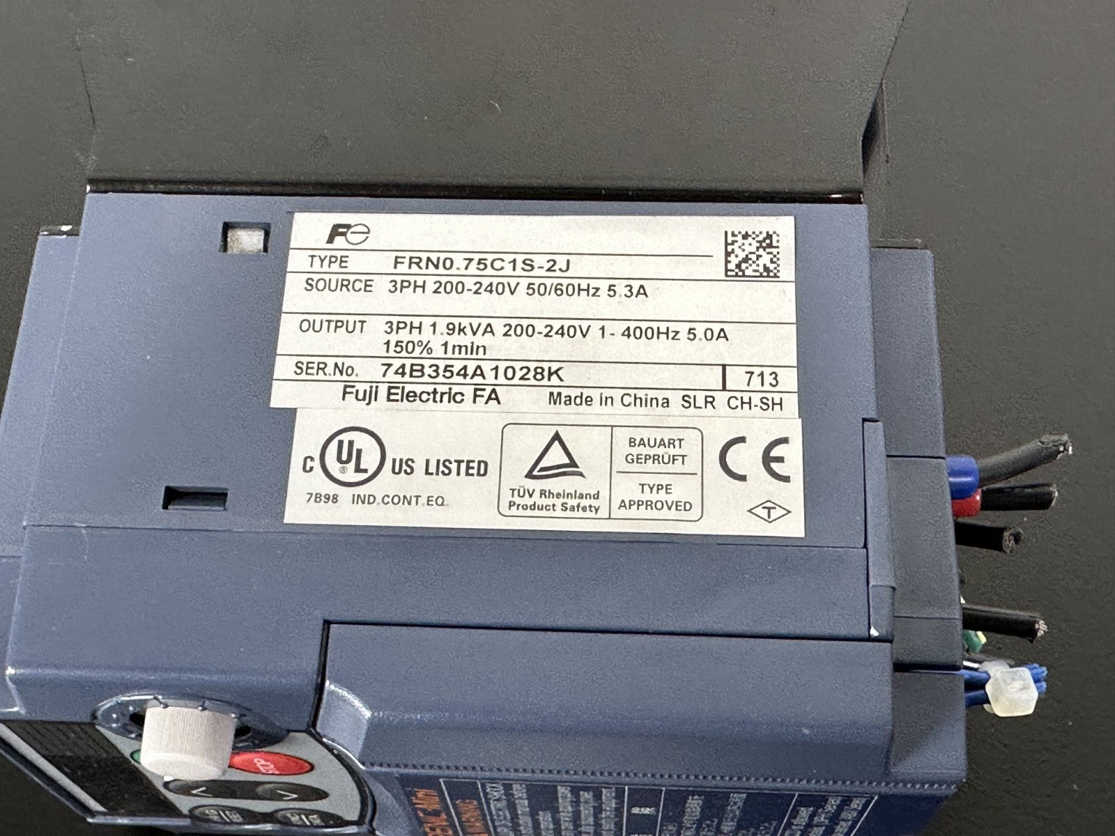 FUJI ELECTRIC FRN0.75C1S 2J Drive4