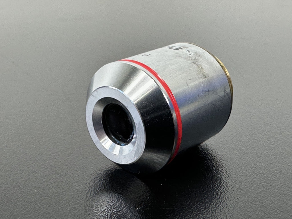 Olympus Plan 4X/0.10 Infinity Microscope Objective Lens Red Band3