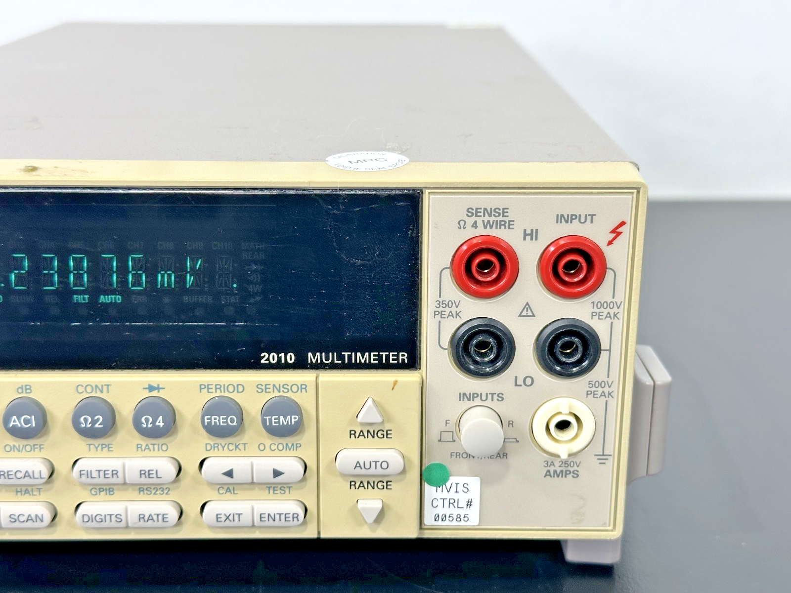 Keithley 2010 7.5 Digit Low Noise Digital Multimeter Powers On Working2