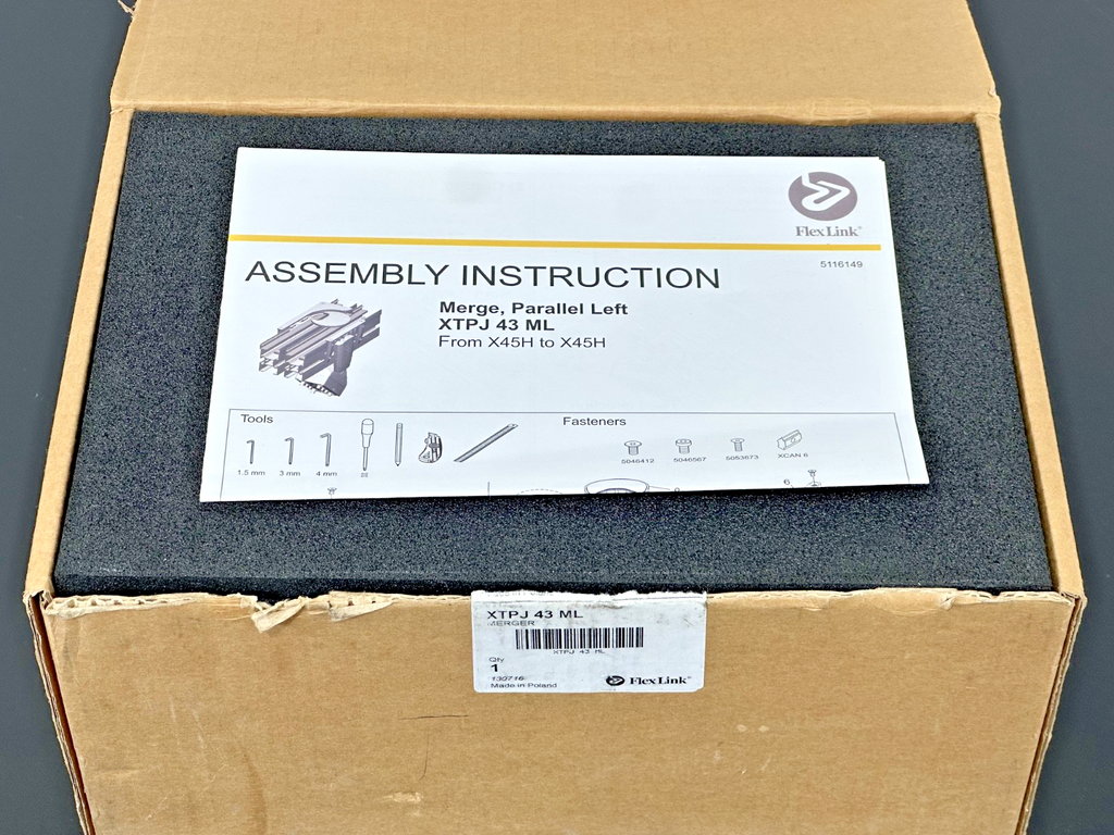 FlexLink XTPJ 43 ML Conveyor Merger Kit X45H to X45H Open Box4