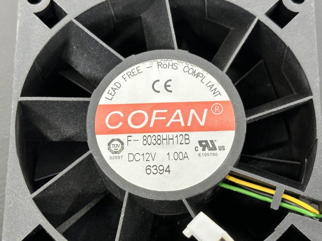 COFAN F 8038HH12B 12V DC 1.00A Brushless Cooling Fan 3 Wire1