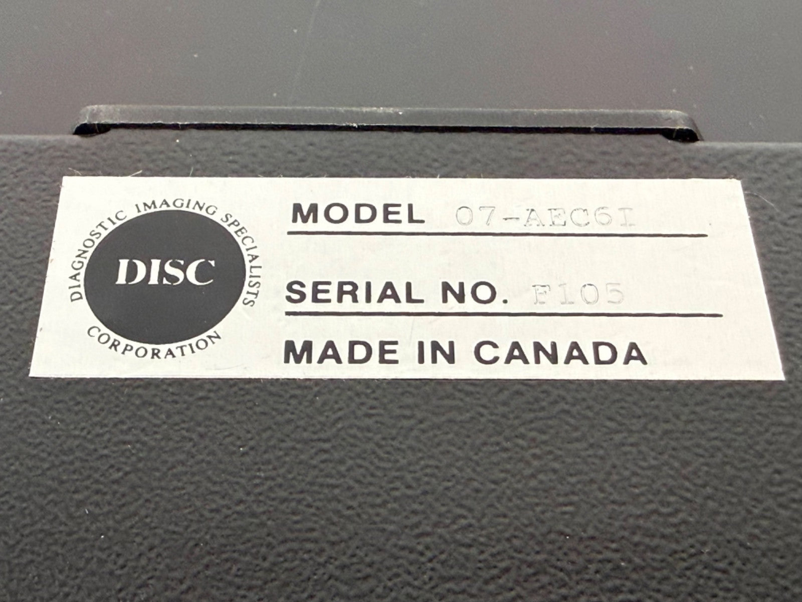 DISC 07 AEC61 Medical Imaging Interface Control Unit Diagnostic Imaging System3