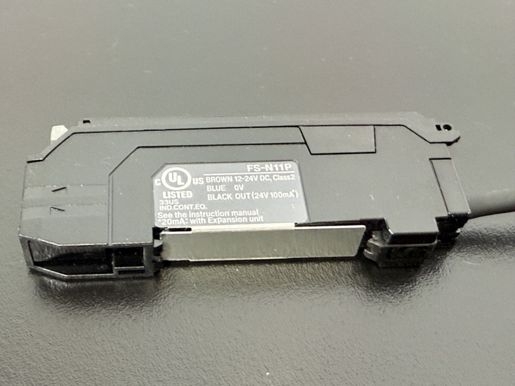 Keyence FS N11P Digital Fiber Optic Sensor Amplifier 12–24VDC3