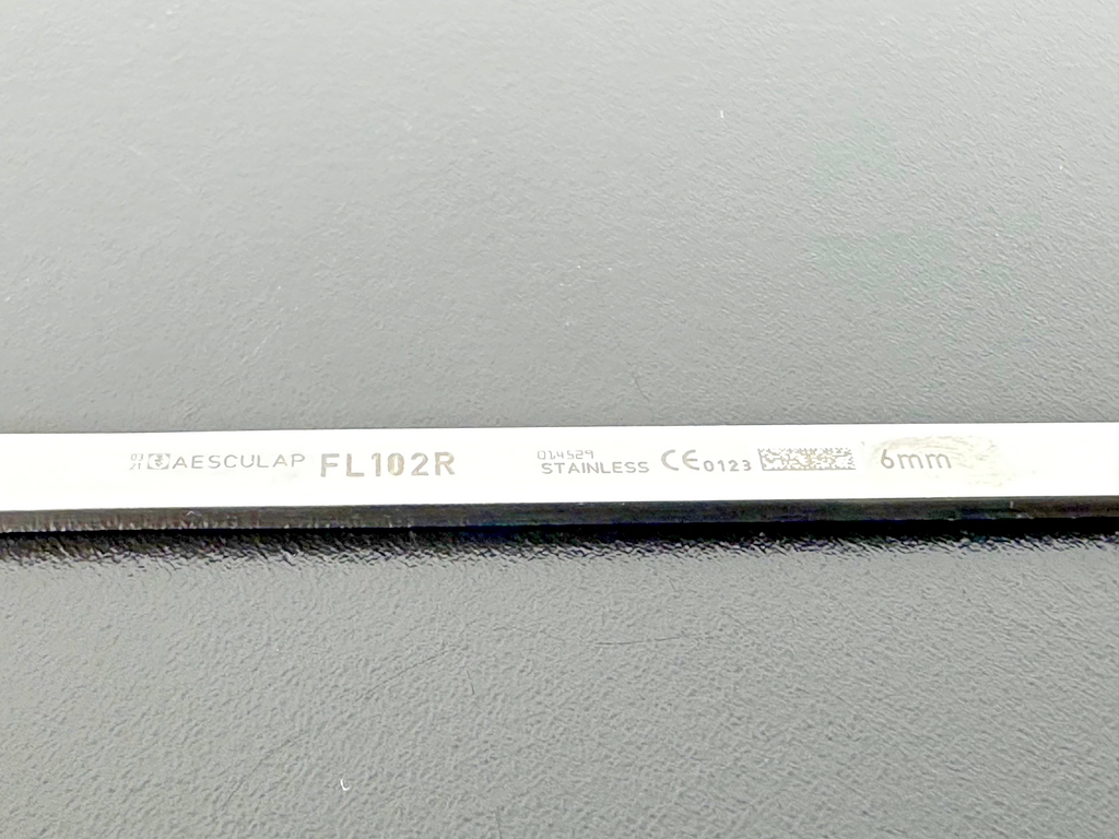 Aesculap FL102R Lambotte Osteotome Straight 6mm 5" Stainless Instrument2