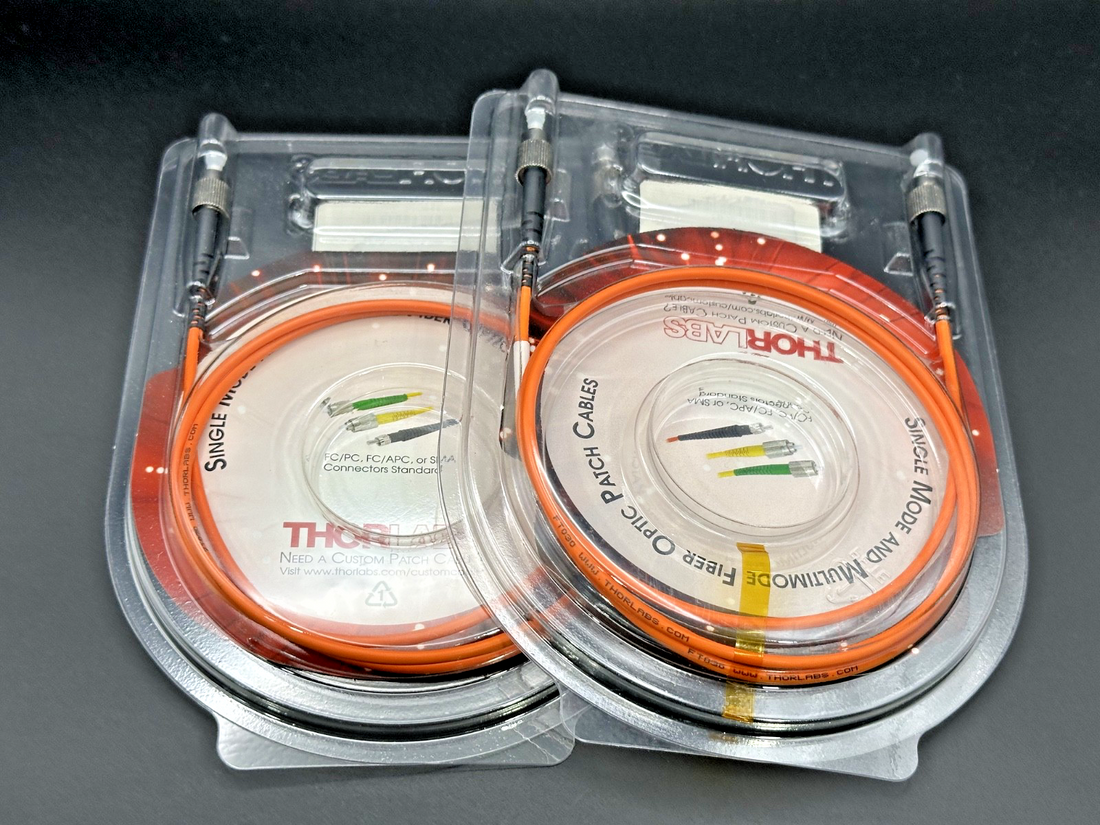Lot of 2 Thorlabs M74L01 Fiber Patch Cables | New Unused0