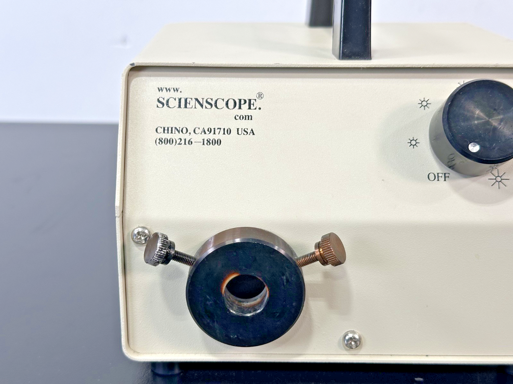 Scienscope Fiber Optic Microscope Illuminator Light Source Working2