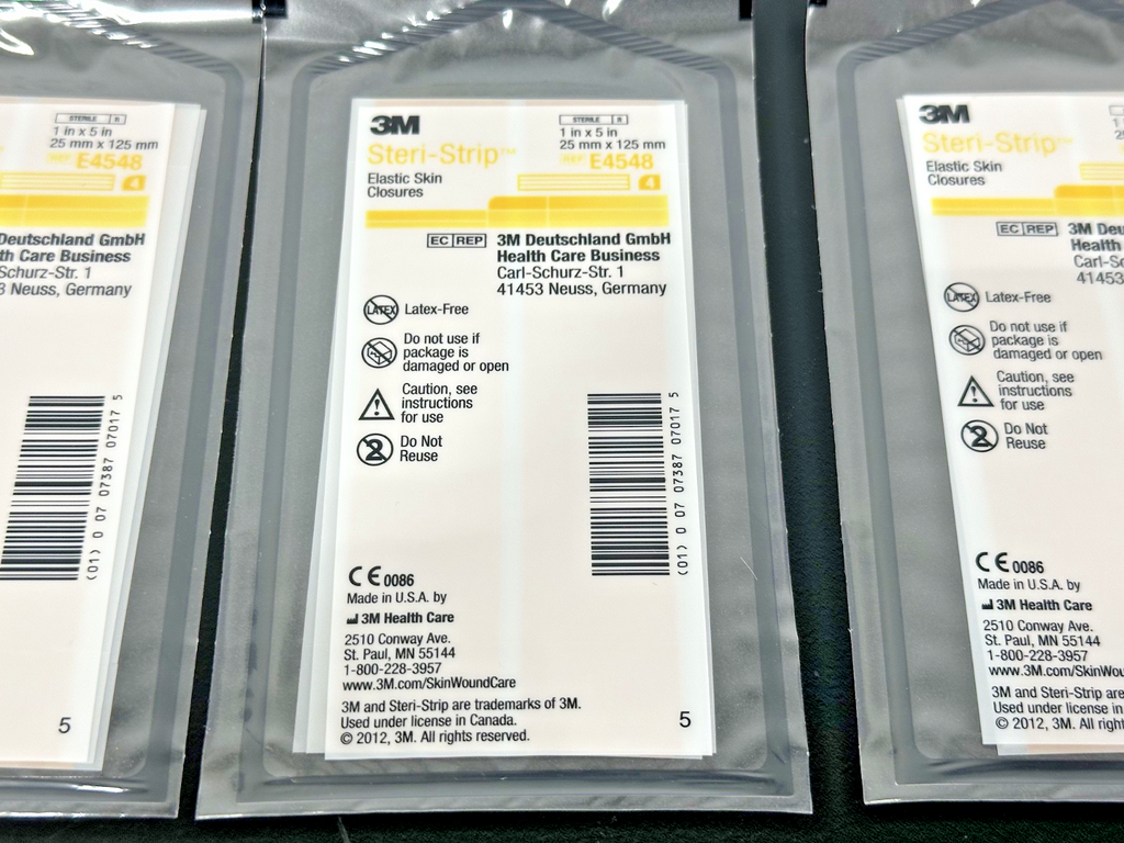 Lot of 20 3M Steri Strip E4548 Elastic Skin Closures 1" x 5" New Sealed3