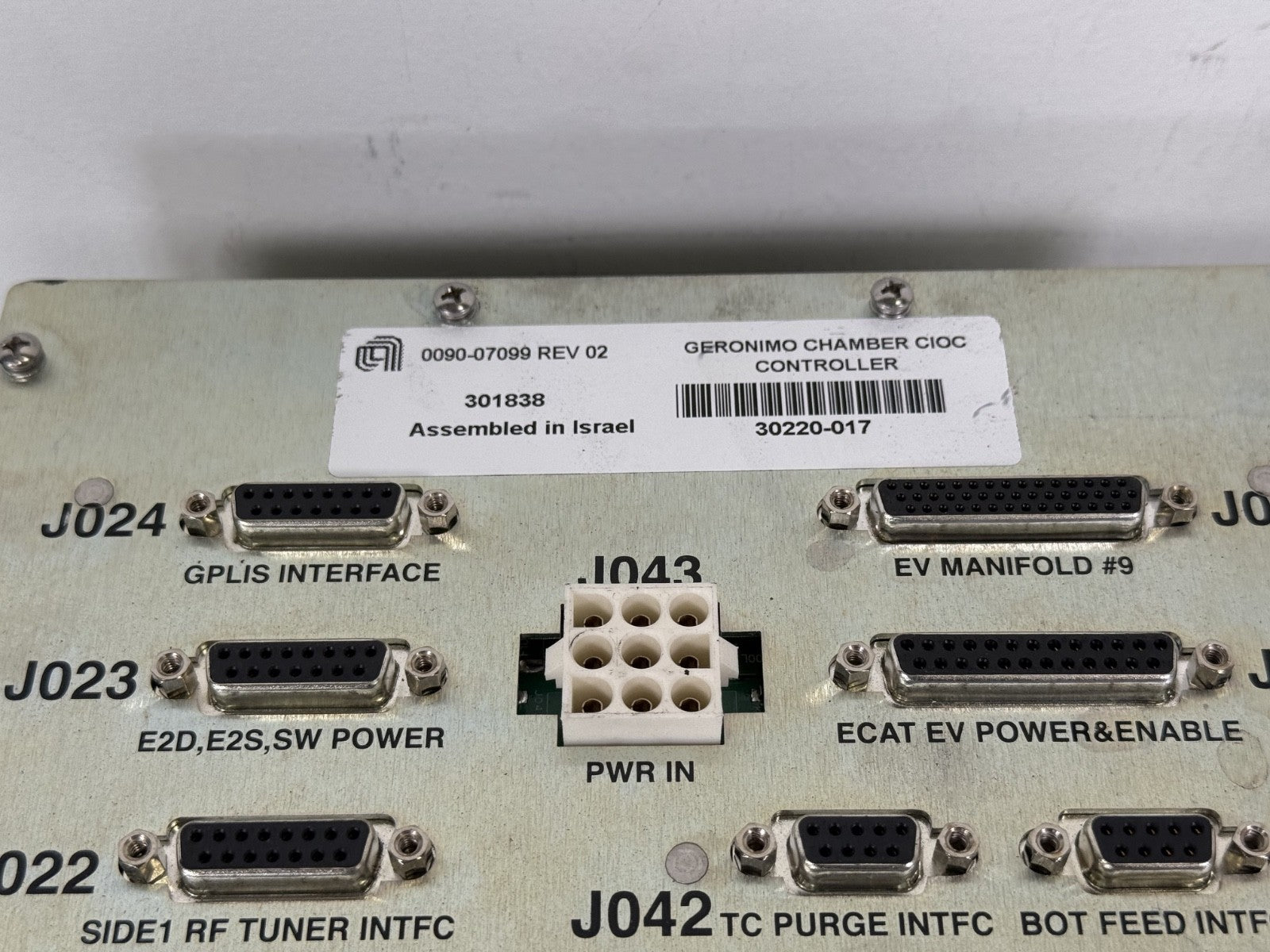 AMAT Applied Materials 0090 07099 Geronimo CH CIOC Controller2