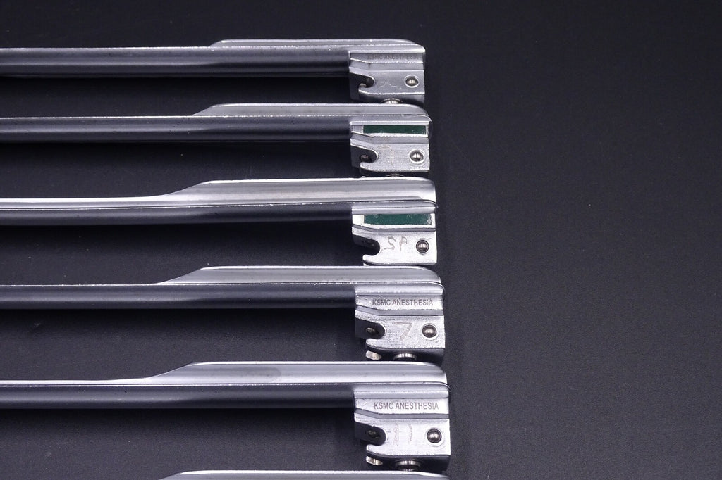 LOT x8) HEINE Classic+ Miller 3 FO Laryngoscope Blades7